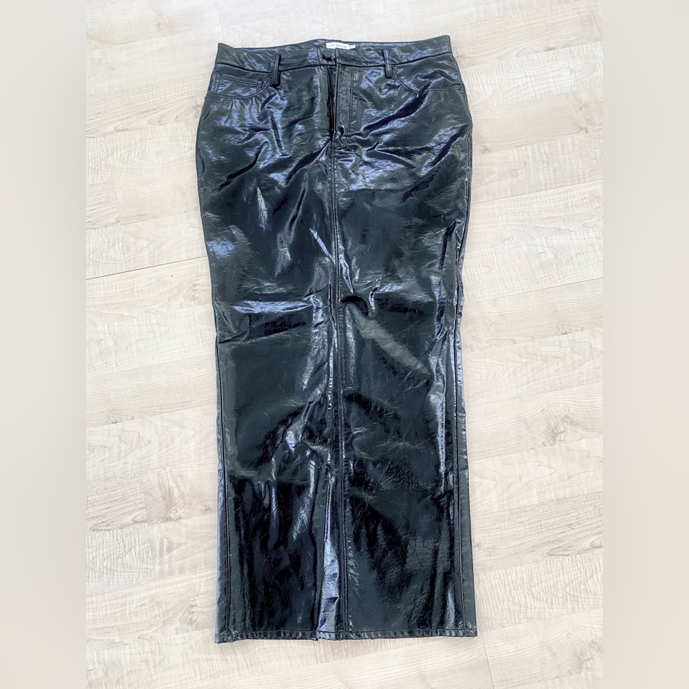 Good American leather maxi Skirt